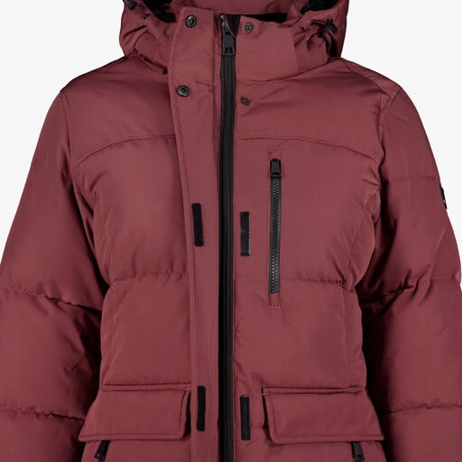 Gewatteerde dames outdoor jas rood