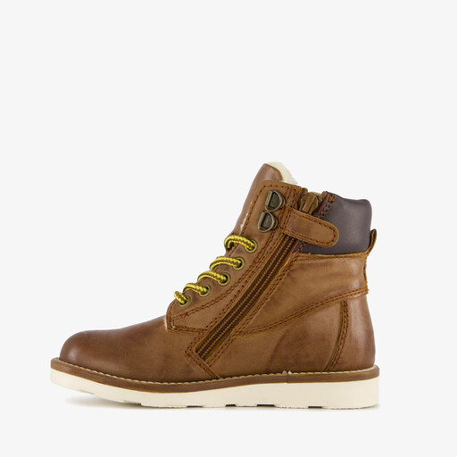 Gevoerde leren jongens veterboots cognac