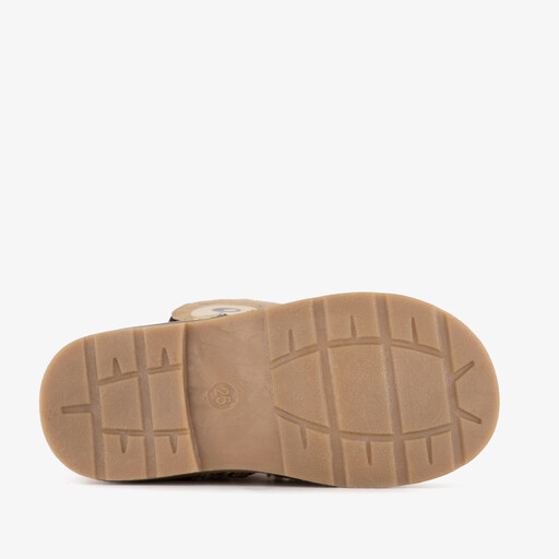 Meisjes teddy laarsjes met ritszakje bruin