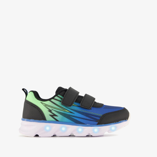 Jongens sneakers met lichtjes blauw zwart