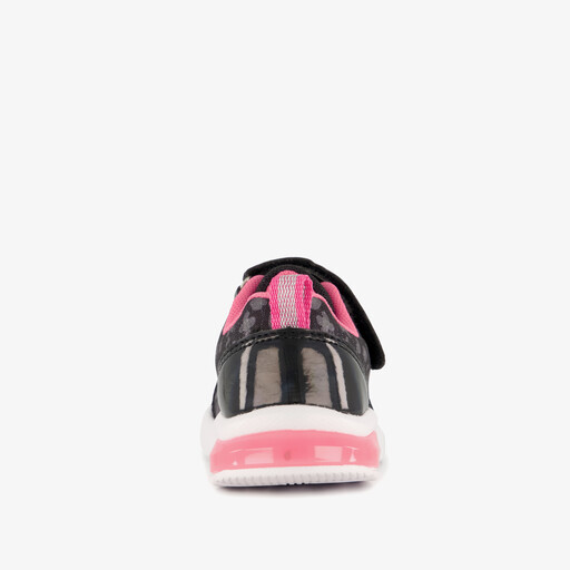 Meisjes sneakers met lichtjes zwart roze