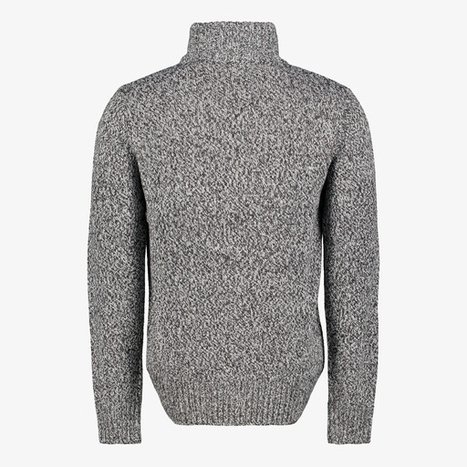 Gebreide heren coltrui grijs