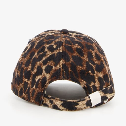 Meisjes pet met panterprint en hartje