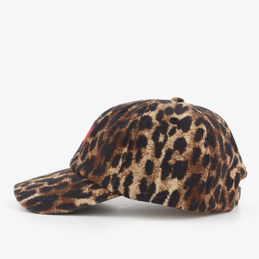 Meisjes pet met panterprint en hartje