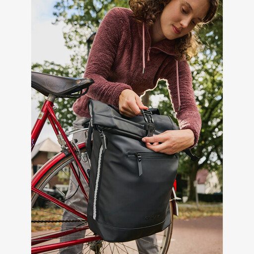 Fietstas rugzak zwart 15 liter