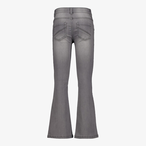 Twoday meisjes flared jeans medium grijs