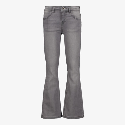Twoday meisjes flared jeans medium grijs