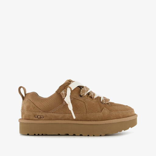 Lo Lowmel suede dames sneakers cognac