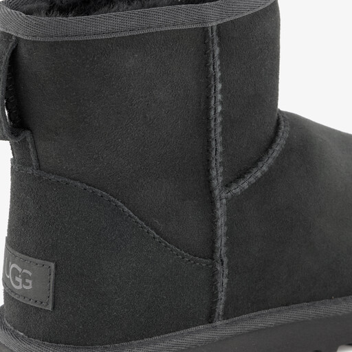 Classic Mini II suede dames laarsjes zwart