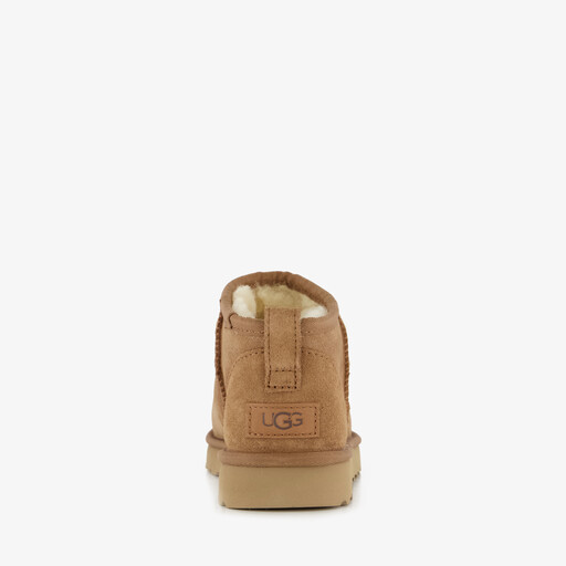 Ultra Mini suede dames laarsjes cognac