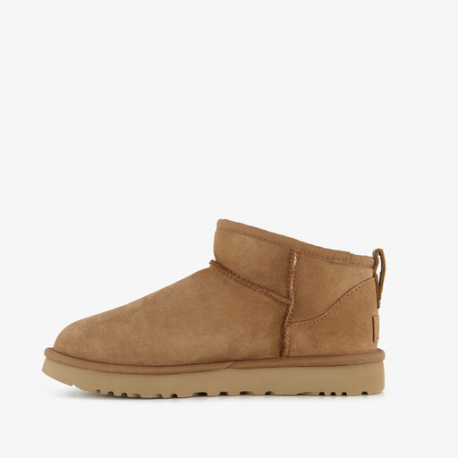 Ultra Mini suede dames laarsjes cognac