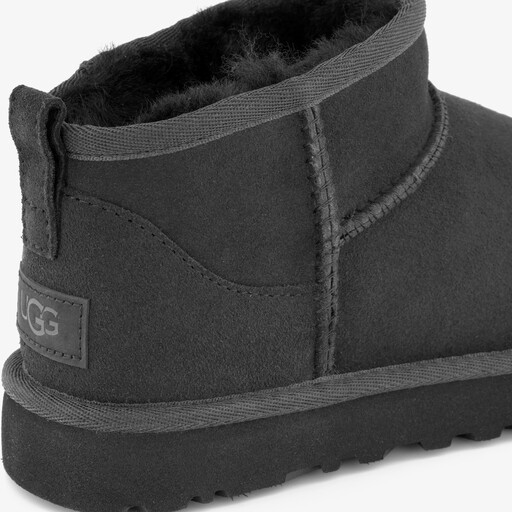 Ultra Mini suede dames laarsjes zwart