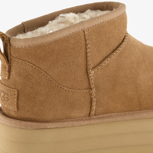 Classic Mini Platform suede dames laarsjes bruin