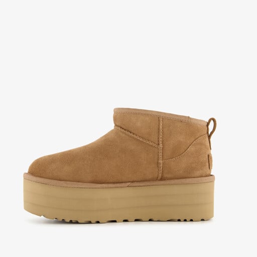 Classic Mini Platform suede dames laarsjes bruin
