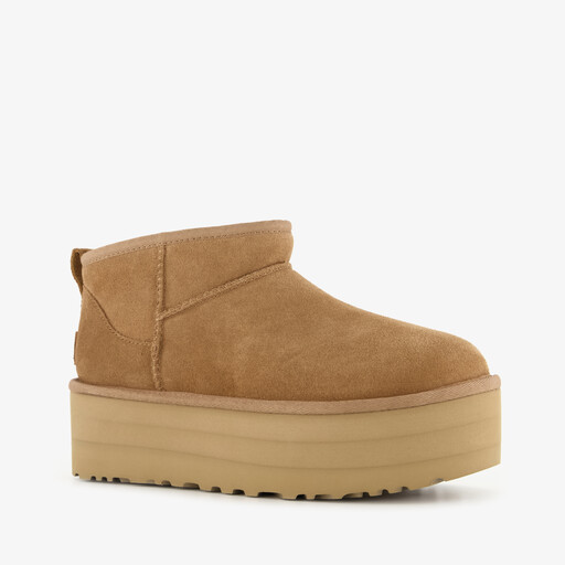 Classic Mini Platform suede dames laarsjes bruin