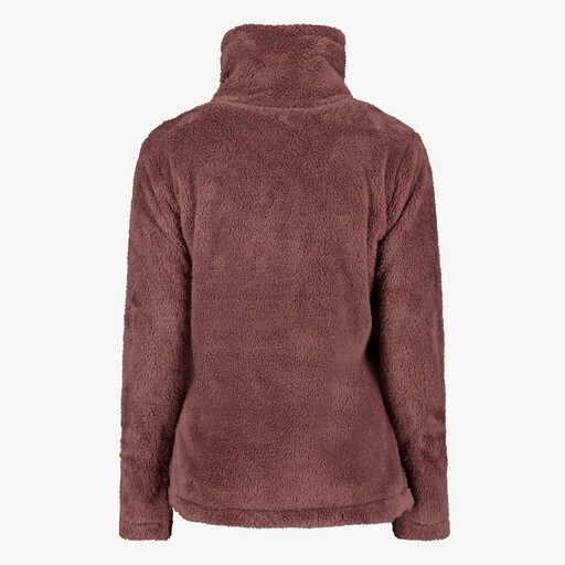 Furry dames fleece vest roze