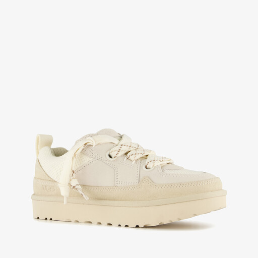 Lo Lowmel suede dames sneakers wit