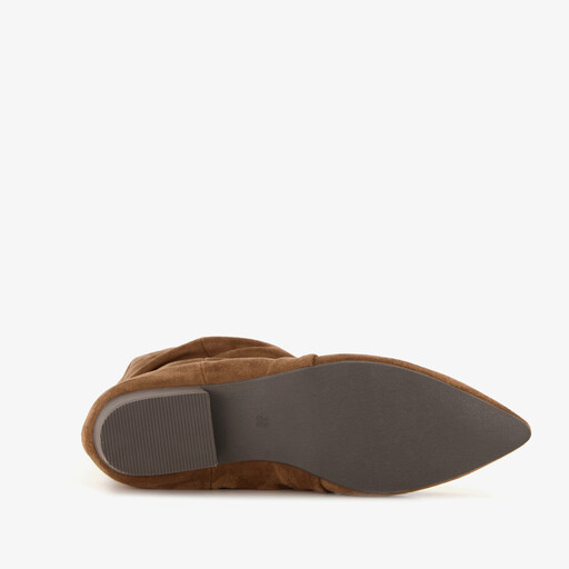 Dames slouchy laarzen cognac