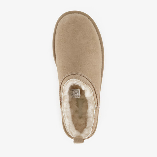 Micro Boot suede dames boots beige