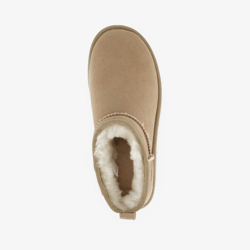 Ultra Mini suede dames laarsjes beige