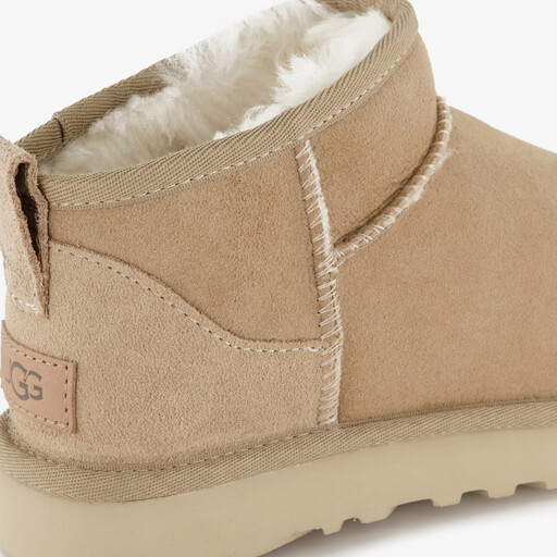 Ultra Mini suede dames laarsjes beige