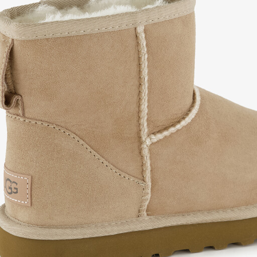 Classic Mini II suede dames laarsjes beige