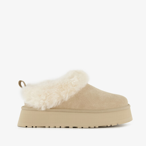 Tazzelle suede dames boots beige