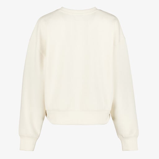 Cropped dames sport sweater wit