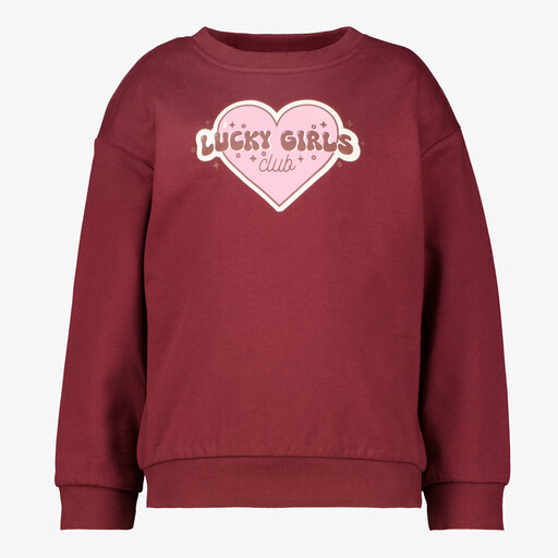 Name It meisjes sweater met hartje rood