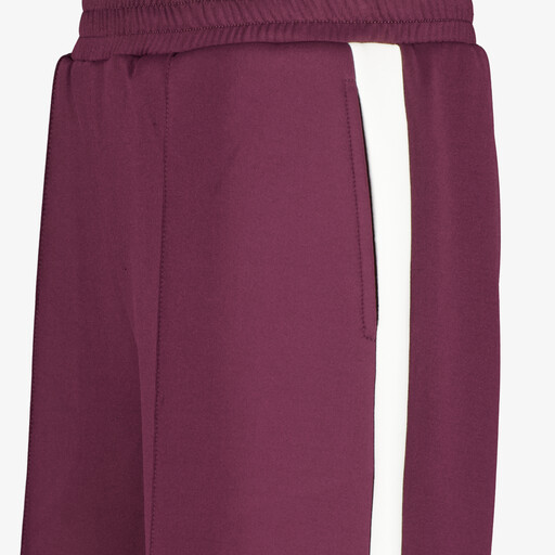Meisjes wide leg broek bordeauxrood