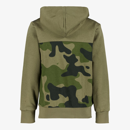 J Camo FL kinder hoodie met camouflageprint groen