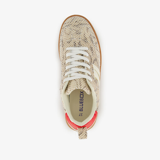 Dames sneakers met slangenprint