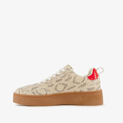Dames sneakers met slangenprint