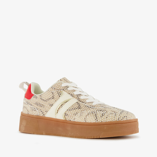 Dames sneakers met slangenprint