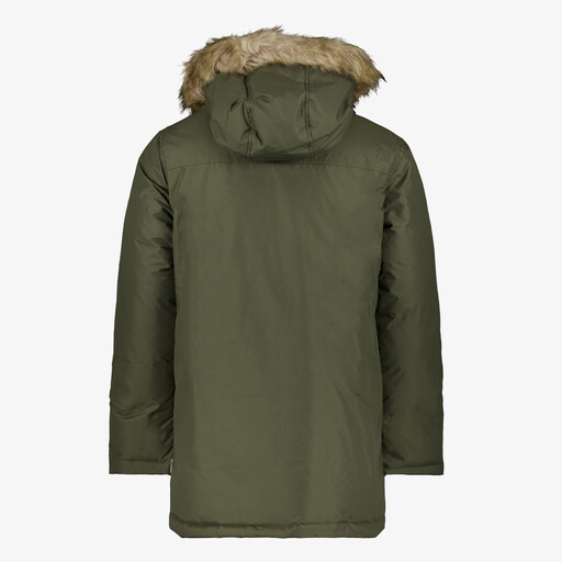 Heren parka winterjas groen