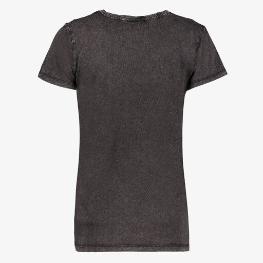 Acid dames T-shirt met opdruk zwart