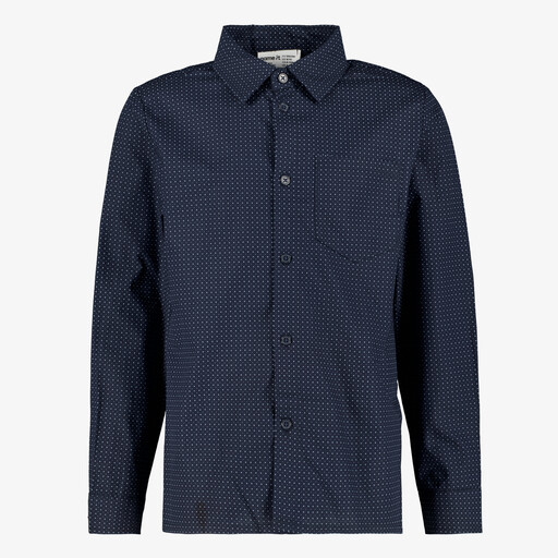 Name It jongens overhemd met borstzakje blauw