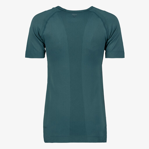 Seamless dames sport T-shirt donkergroen