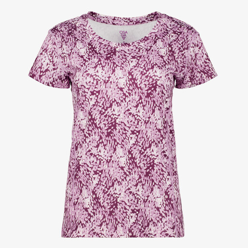 Dames sport T-shirt met print roze