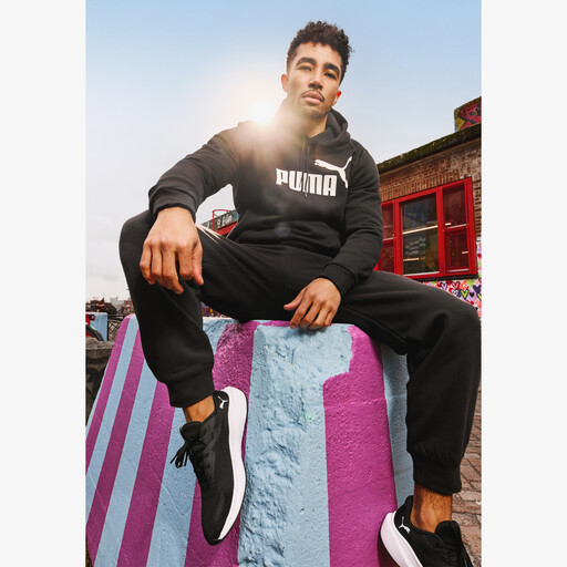 Essentials Big Logo heren hoodie zwart