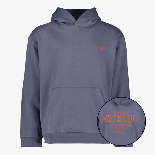 Heren hoodie blauw