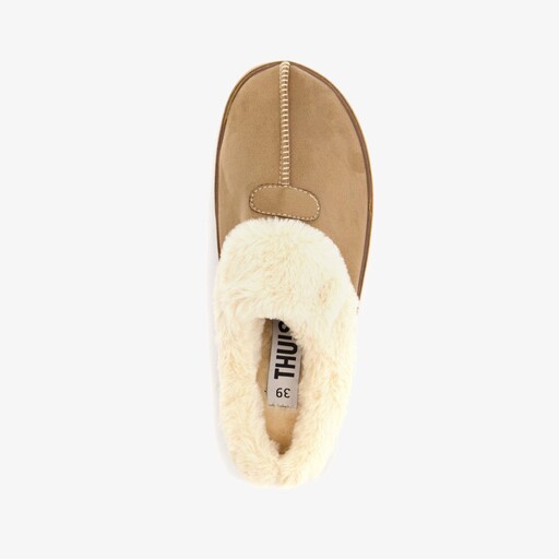 Instap pantoffels beige