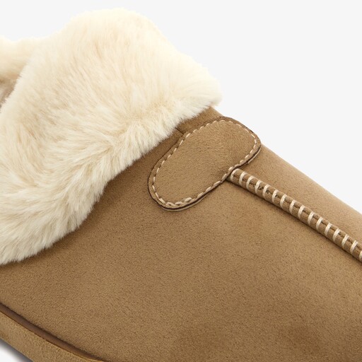 Instap pantoffels beige