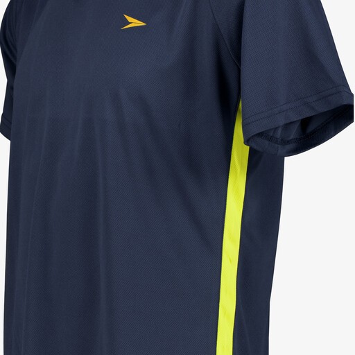 Heren voetbal T-shirt blauw