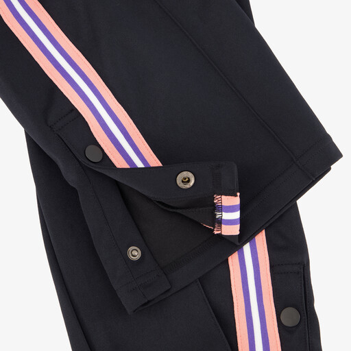 Meisjes trainingsbroek zwart roze