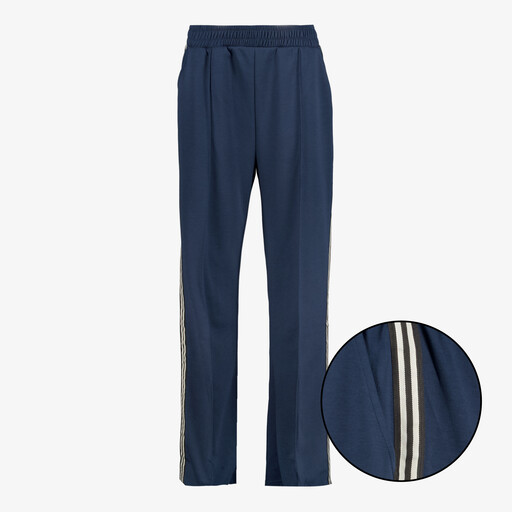 Dames wide leg broek blauw
