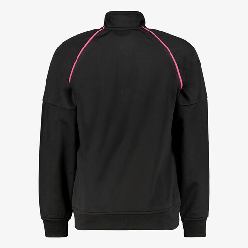 Meisjes trainingsjas zwart roze