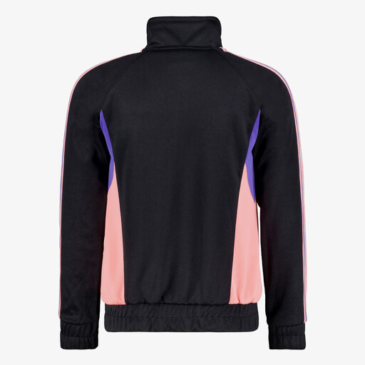 Meisjes trainingsvest zwart roze