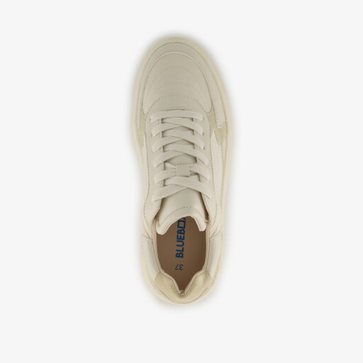 Dames sneakers met plateauzool beige