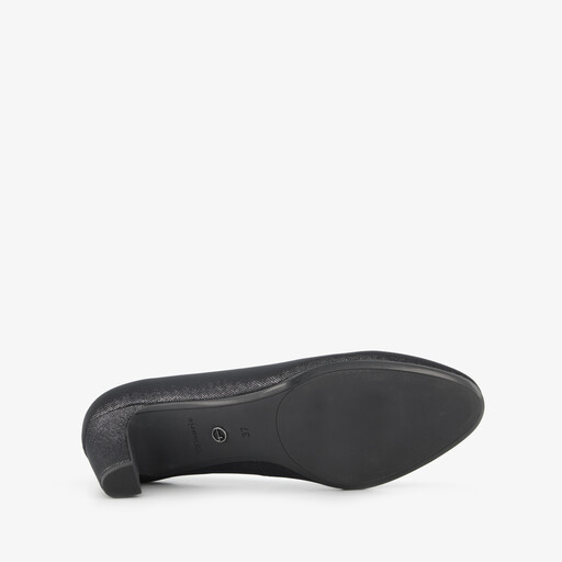 Dames pumps met glitters grijs